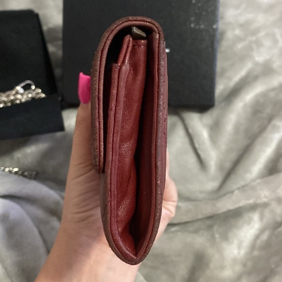 💋 Chanel Lambskin Red quilted Interlocking CC logo wallet - Picture 5 of 6